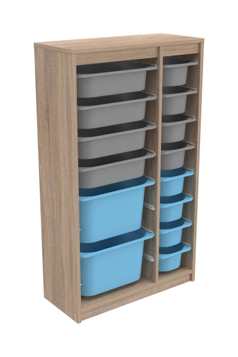Hanah Home Montana Xs 2D4N8U - Gris Sonomo y Azul